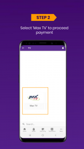recharge maxtv online