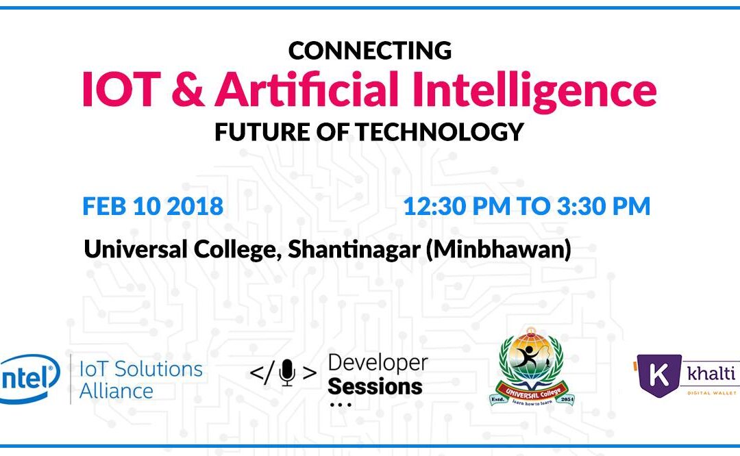 ‘Connecting IoT & Artificial Intelligence’, a special AI meetup event to be held in Kathmandu