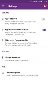 Turn-the-app-transaction-password-toggle-on