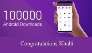 Khalti-1-lakh-app-downloads-user