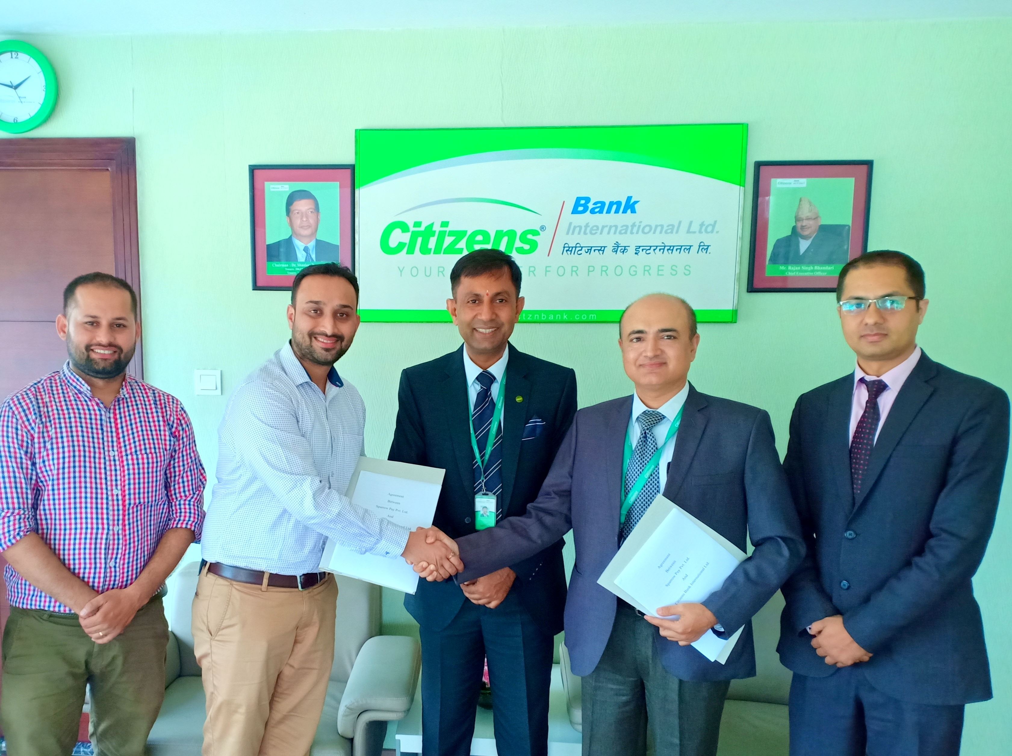 Citizens Bank International Limited signs MoU with Khalti for facilitating digital payments