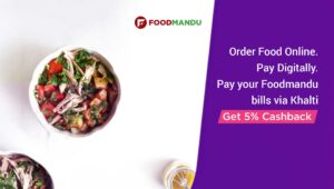 order food online from Foodmandu and pay digitally via Khalti