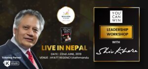 Shiv Khera Live in Nepal Buy Tickets via Khalti for YOU CAN WIN leadership workshop