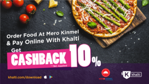 mero kinmel order food online get cashback via khalti