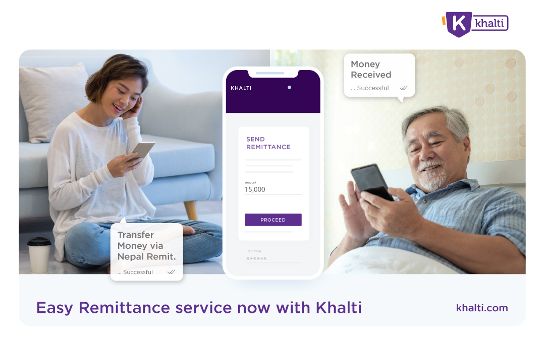 Introducing easy Remittance service with Khalti Digital Wallet