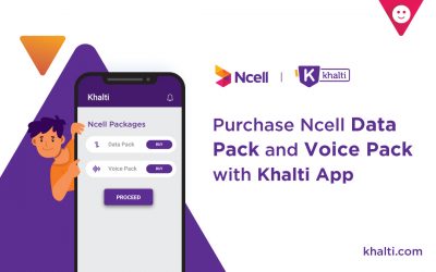 Now Buy Ncell Mobile Data Packs directly from Khalti App!