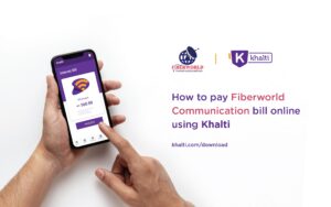 pay fiberworld communication bill using khalti