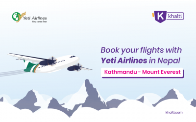 Book Kathmandu to Mount Everest flights with Yeti Airlines in Nepal