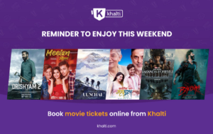 Book movie tickets online from Khalti