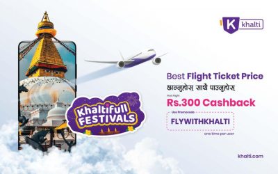 Book Your Festival Flight Tickets Instantly Using Khalti