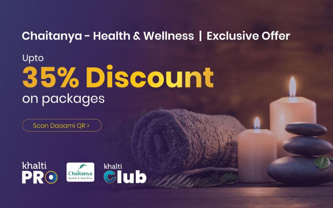 35% Discount at Chaitanya Health & Wellness to Khalti Pro and Khalti Club users