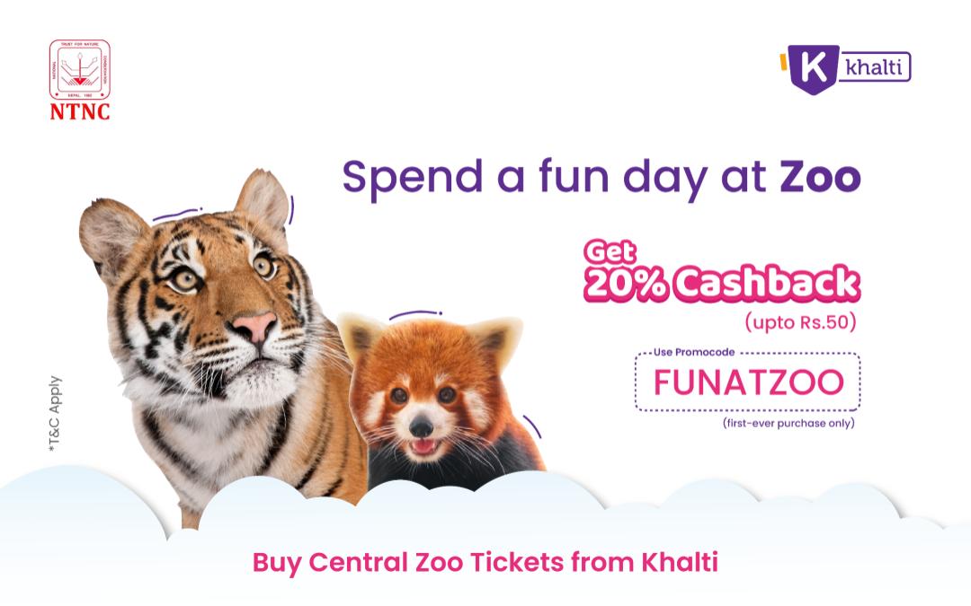 Get Cashback and Explore Wildlife: Visit the Zoo with Khalti!
