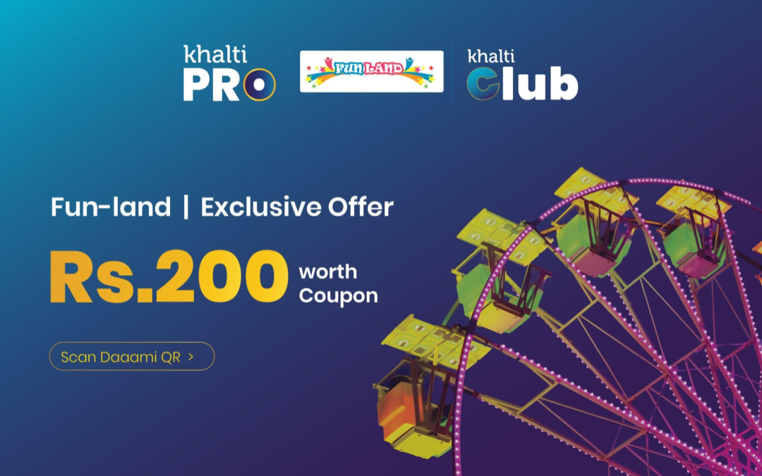 Exclusive Discount for Khalti Pro and Khalti Club users at Funland Nepal
