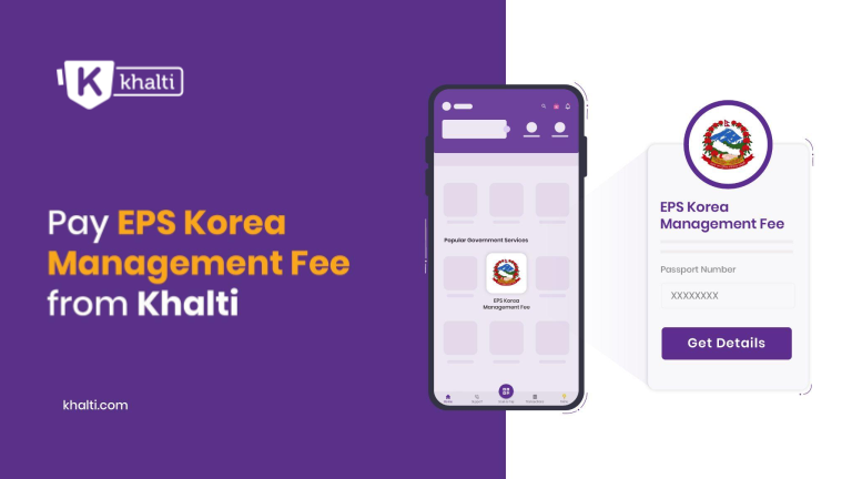 Pay EPS Korea Management fee from Khalti