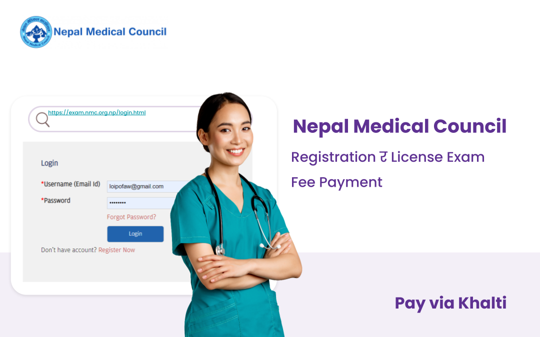 Pay Nepal Medical Council (NMC) Fee Via Khalti