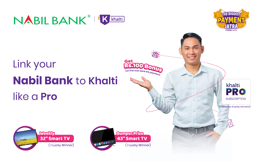 Link Nabil bank to Khalti for easier and faster payment