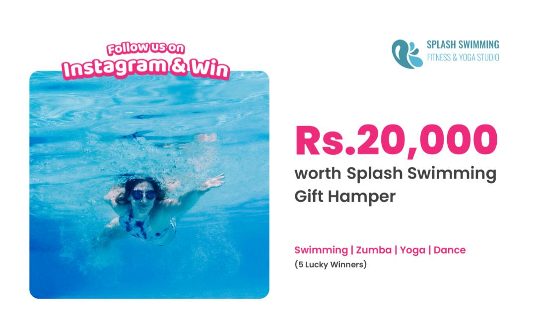 Follow & Win : Splash Swimming Package