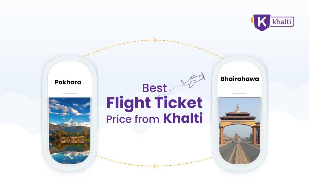 Book your flight ticket from Pokhara to Bhairahawa