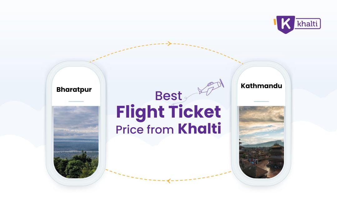 Book your flight ticket from Bharatpur to Kathmandu