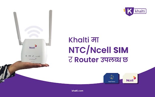 Khalti बाट NTC, Ncell सिम र राउटर उपलब्ध