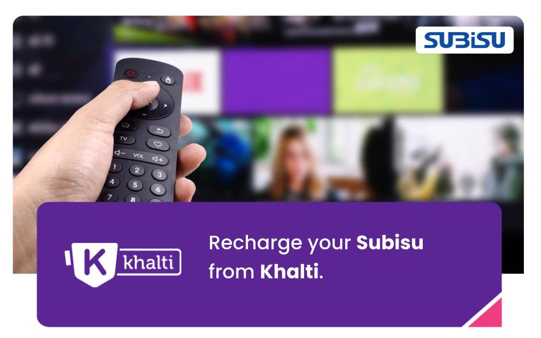 How to Recharge Subisu through Khalti?