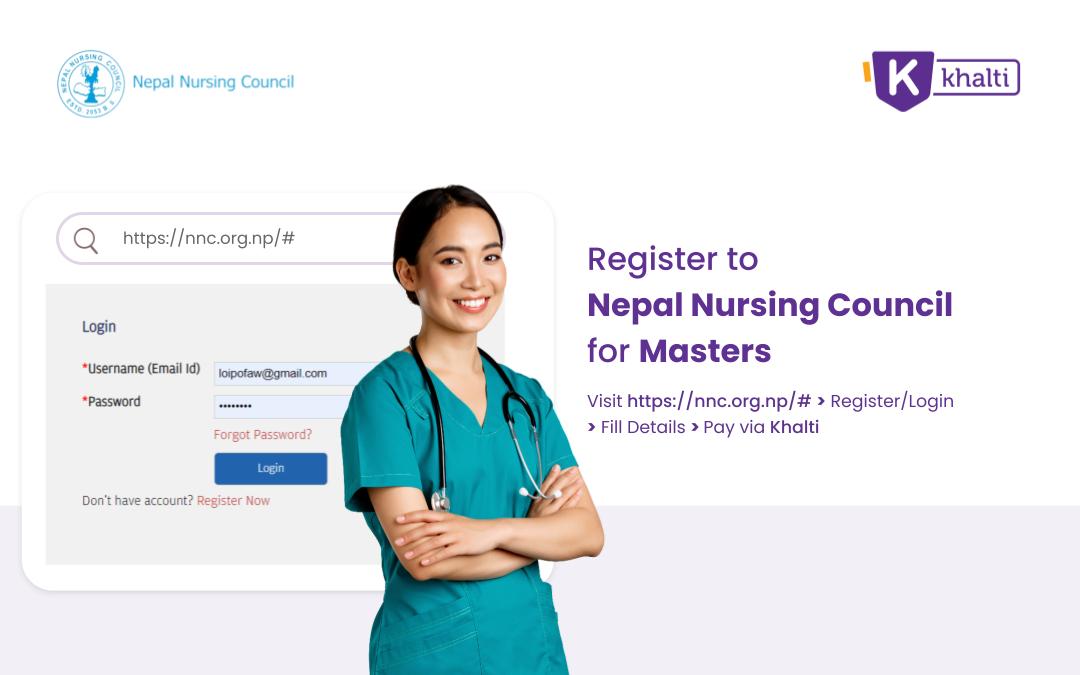 Pay for Nepal Nursing Council (NNC Masters Application)