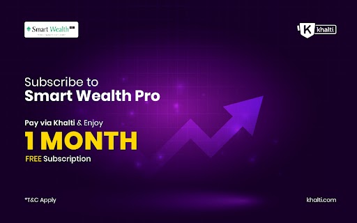 Subscribe to Smart Wealth Pro from Khalti