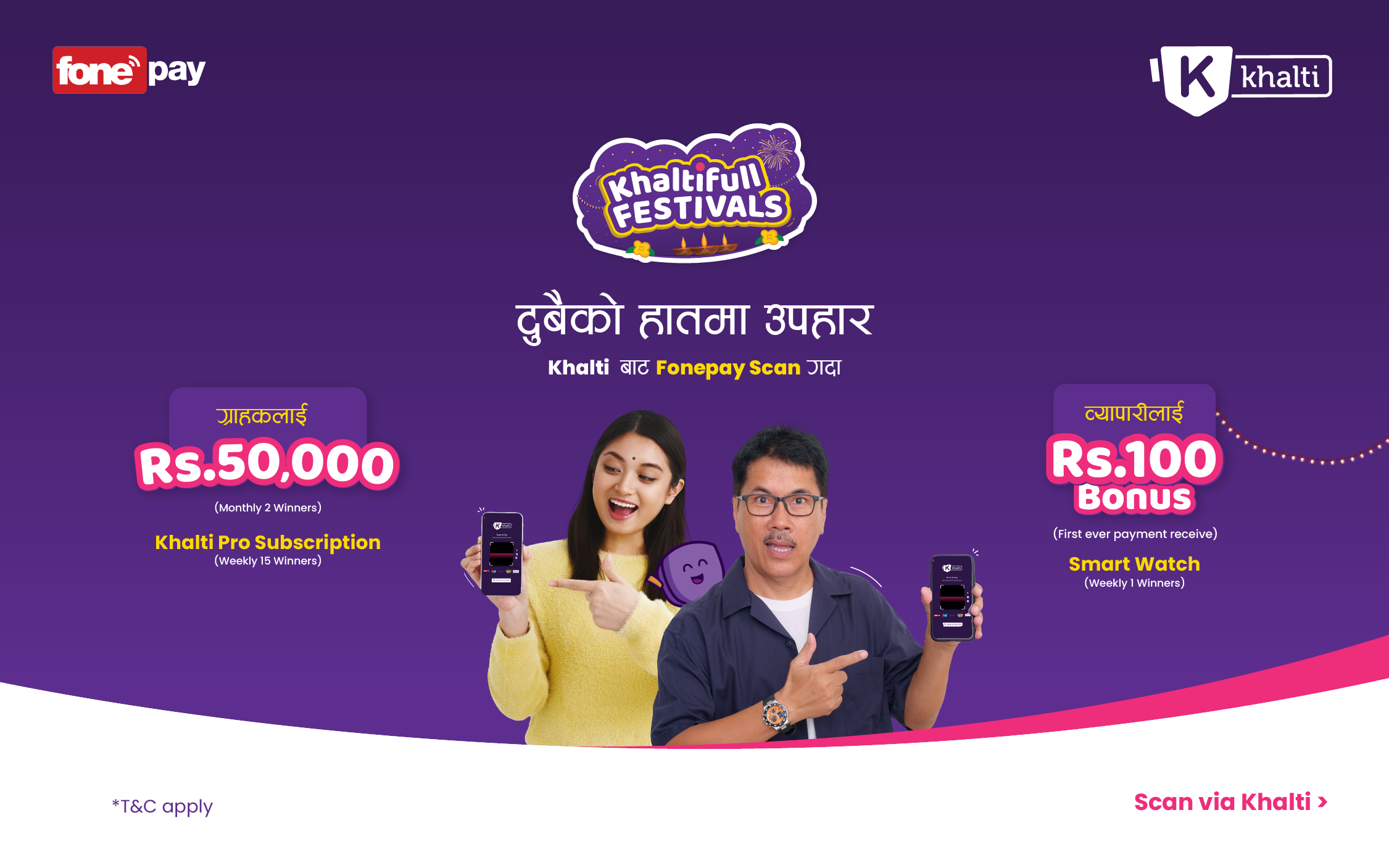 This Khalti Full Festival: Scan Fonepay QR from Khalti and win exciting Prizes 