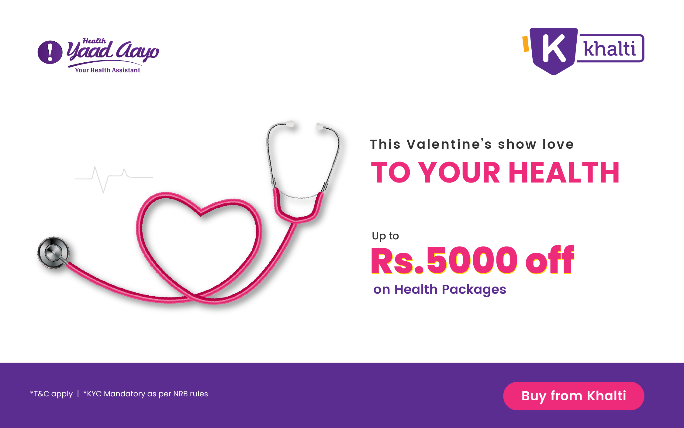 Valentine Week Special: Love for Health with Khalti