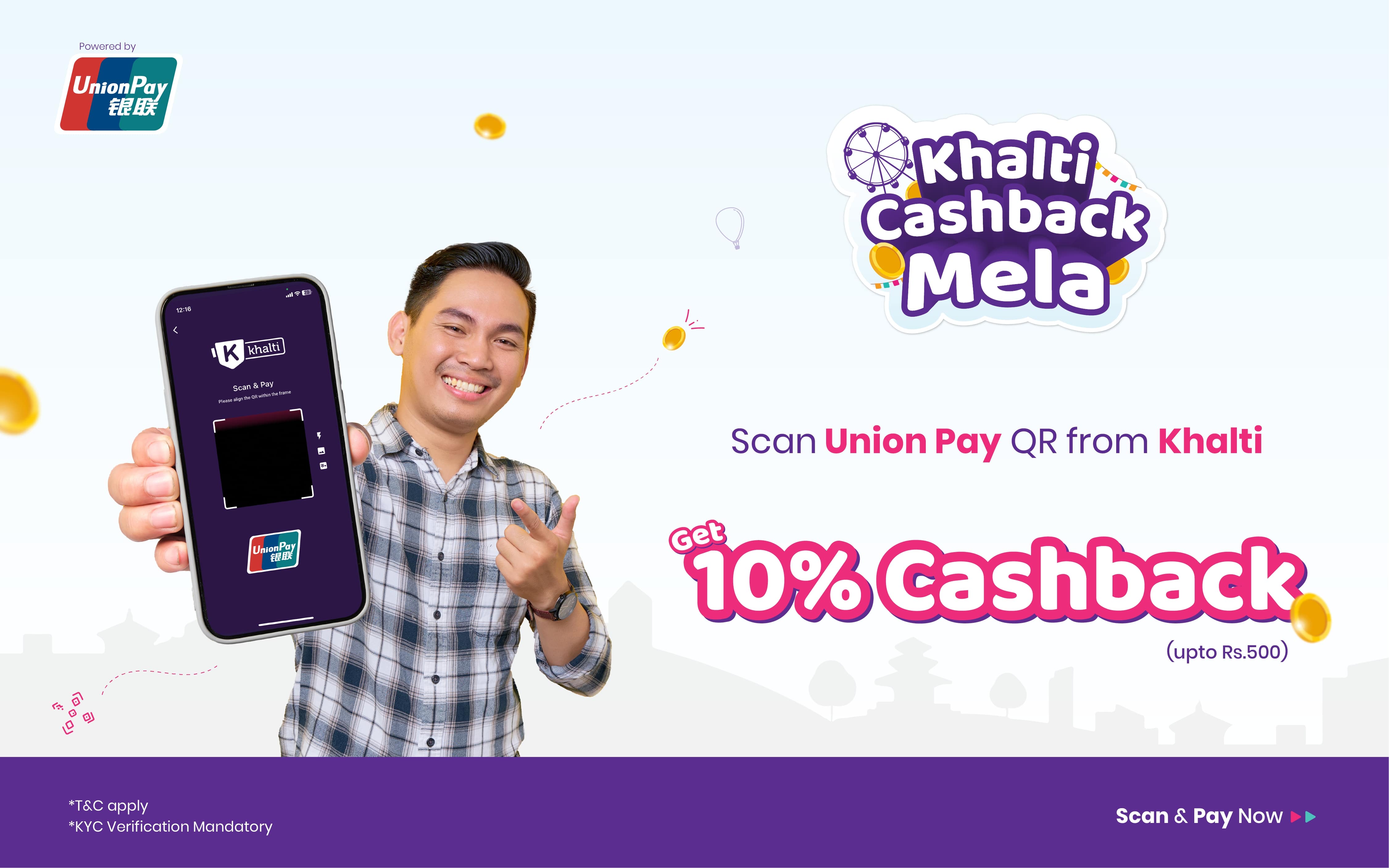 Khalti Cashback Mela - powered by UnionPay