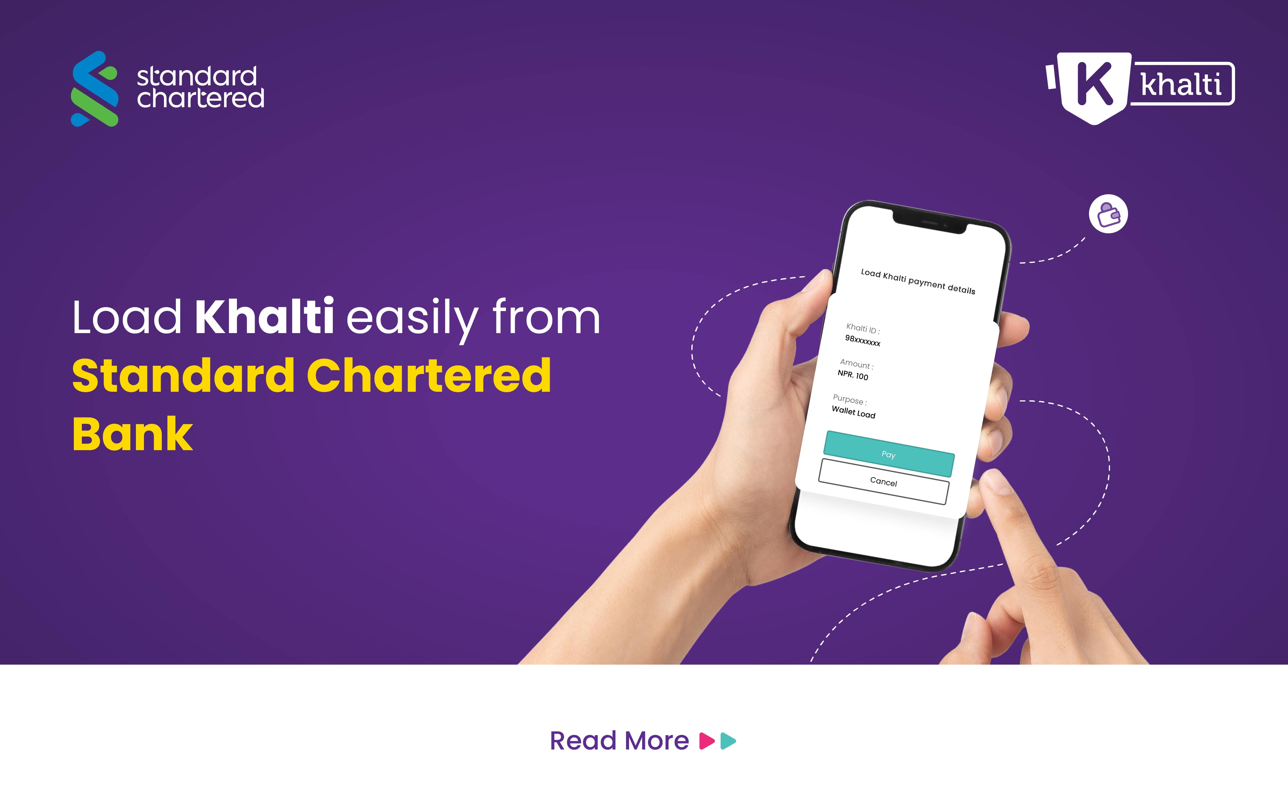 Load Khalti Directly from Standard Chartered Bank!