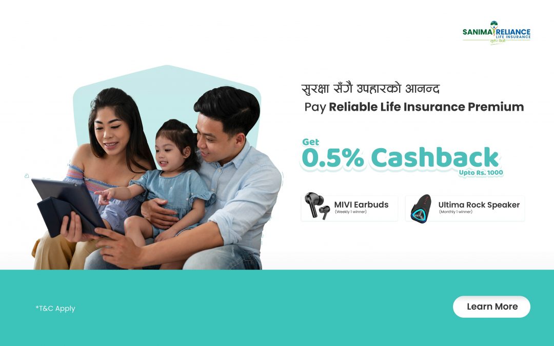 Pay Reliable Life Insurance premium from Khalti and win big