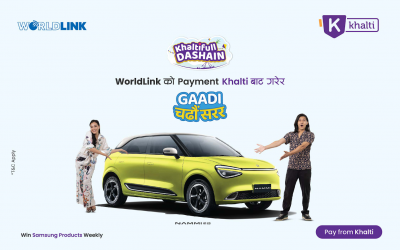 Chapter 2 : Win NAMMI 01 E3 EV Car on WorldLink Payment from Khalti