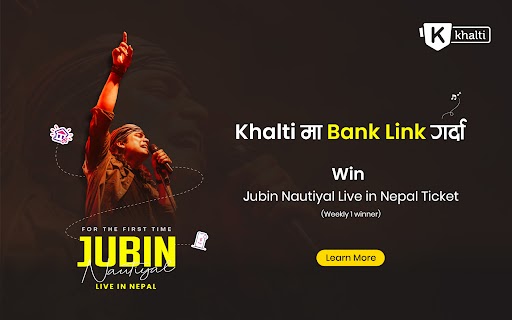 Link Your Bank to Khalti & Win Jubin Nautiyal Concert Tickets!