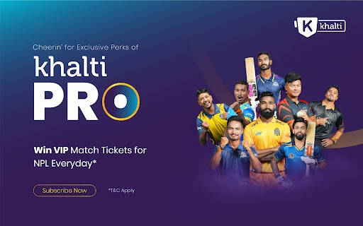 Buy Khalti Pro and Get a Chance to Win Nepal Premier League Tickets!