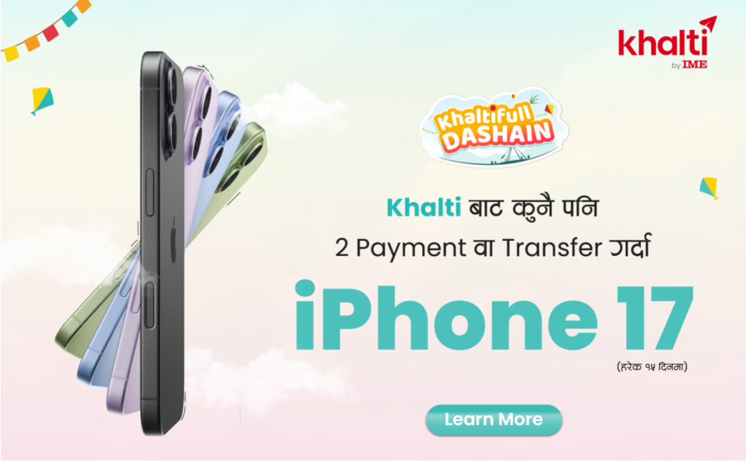 Celebrate Dashain with Khalti: Make Payments, Transfer Funds & Win an iPhone