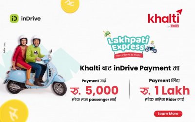 Ride with inDrive. Pay with Khalti. Every Ride Counts. Every Payment Wins. 🚖✨